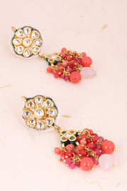 Handcrafted Cluster Beads Drop Jhumka Earrings 10069658
