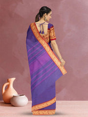 Violet Handloom Kanchi Cotton Saree 10071784