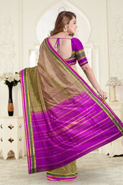  Moss Green Kanjivaram Silk Saree 10075607