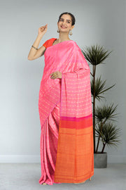 Pink Kanjivaram Pure Silk Saree 10076104