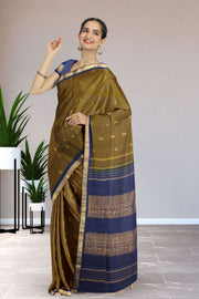 Brown Kanjivaram Pure Silk Saree 10076102