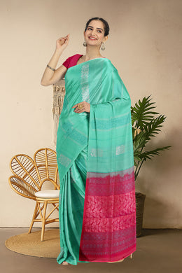 Blue Handloom Kanjivaram Soft Silk Saree 10063775