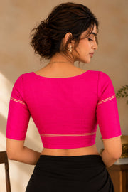 Pink Kanjivaram Soft Silk Blouse 10076977