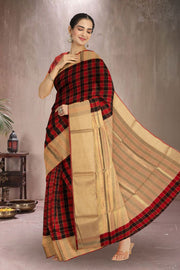 Multi colour Chanderi Silk Cotton Saree 10075377