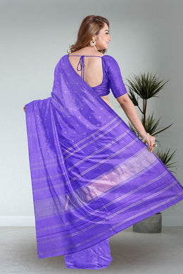 Medium Purple Kanjivaram Silk Saree 10075616