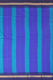 Ocean Blue Vegan Silk Kanjivaram Saree 10077929