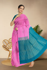 Orchid Pink Handloom Kanjivaram Soft Silk Saree 10063245