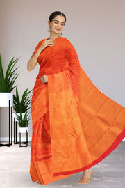 Red Bridal Handloom  Kanjivaram Silk Saree 10064985