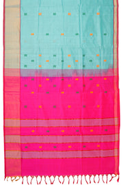 Blue Kanjivaram Silk Cotton Saree 10077968