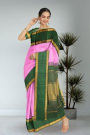 Taffy Korvai Kanjivaram Silk Saree 10075640