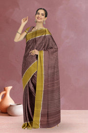 Deep Coffee Kanjivaram Vegan Silk Saree 10075561