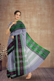 Grey Dhaniakhali Cotton Saree Without Blouse 10075212