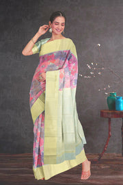 Multicolour Printed Kanjivaram Silk Saree 10075583