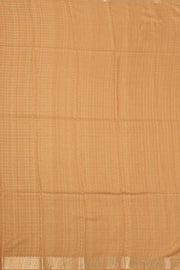Beige Printed Semi Tussar Silk Saree with Floral Motifs 10077983