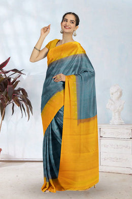 Green Handloom Kanjivaram Soft Silk Saree 10063266