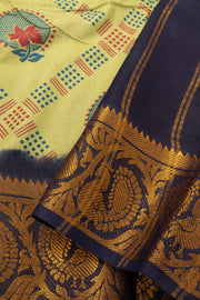 Light Yellow Sungudi Saree 10078063