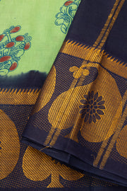 Pista Green Sungudi Saree 10078064