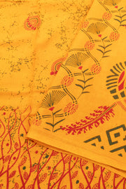 Mustard Yellow Sungudi Saree 10078055