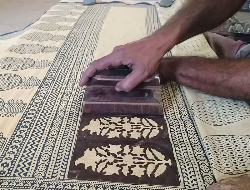 Traditional Dabu artisans at work