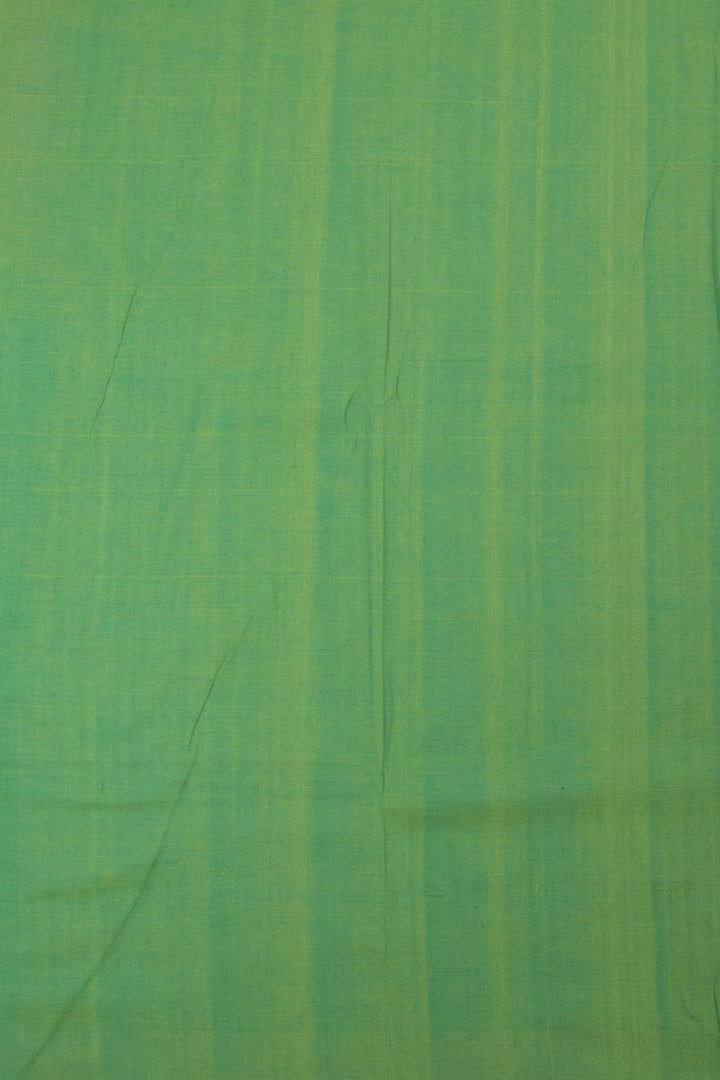 Blue with Green Handloom Pochampally Ikat Cotton Saree - Avishya