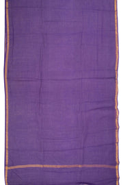 Royal Purple Solid Style Kota Cotton Saree with Contrast Blouse 10074189