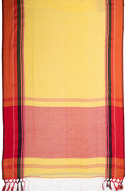 Yellow Shantipur Tant Bengal Cotton Saree