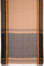 Beige Shantipur Tant Bengal Cotton Saree