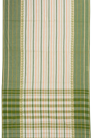 Green Handloom Dhaniakhali Cotton Saree Without Blouse 10073007