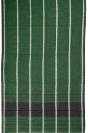 Green Handloom Dhaniakhali Cotton Saree Without Blouse 10073025