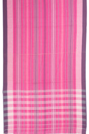 Pink Handloom Dhaniakhali Cotton Saree Without Blouse 10073027