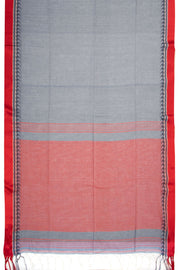 Grey Shantipur Tant Bengal Cotton Saree 10074964