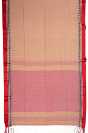 Beige Shantipur Tant Bengal Cotton Saree 10074969