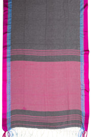 Grey Shantipur Tant Bengal Cotton Saree 10074972