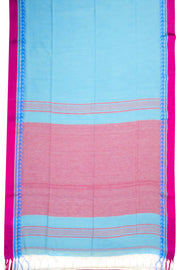 Blue Shantipur Tant Bengal Cotton Saree 10074974
