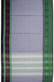 Grey Dhaniakhali Cotton Saree Without Blouse 10075212