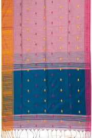 Pink Bengal Handwoven Cotton Saree 10075309