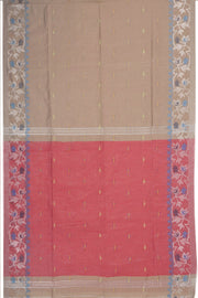 Brown Bengal Handwoven Cotton Saree 10075317