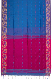 Blue Bengal Handwoven Cotton Saree 10075326