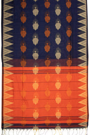 Blue Bengal Handwoven Cotton Saree 10075328