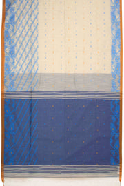 Cream Bengal Handwoven Jamdani Style Cotton Saree 10075330