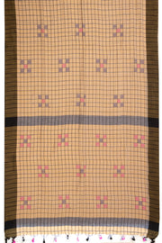 Brown Bengal Handwoven Cotton Saree 10075333