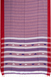 Mauve Bengal Handwoven Cotton Saree 10075335