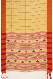 Yellow Bengal Handwoven Cotton Saree 10075336