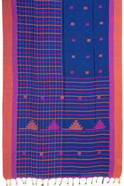Blue Bengal Handwoven Cotton Saree 10075337