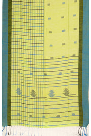 Green Bengal Handwoven Cotton Saree 10075342