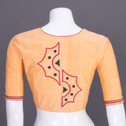 Orange Embroidered Cotton Blouse 10069470 -Avishya