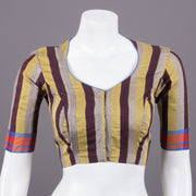 Brown Handcrafted Tussar Silk Blouse