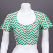 Beige Hand Block Printed cotton Blouse 10072513