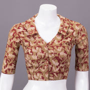 Brown Vanaspathi Printed Cotton Blouse 10073341