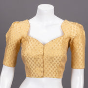 Gold Banarasi Silk Blouse 10073459